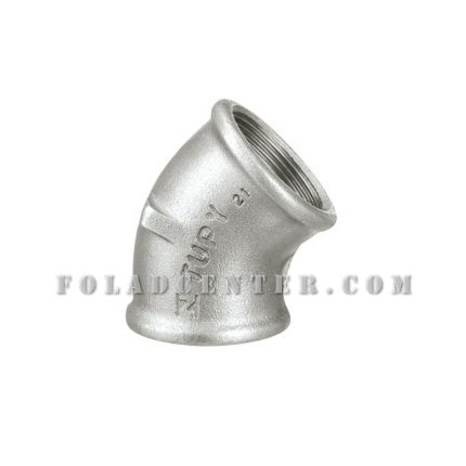 زانو گالوانیزه 2 اینچ 45 درجه توپی برزیل